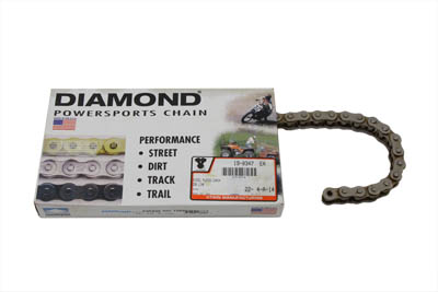 Diamond .530 104 Link Chain Nickel Plated
