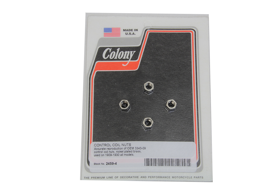 Control Coil Nuts Nickel Plated