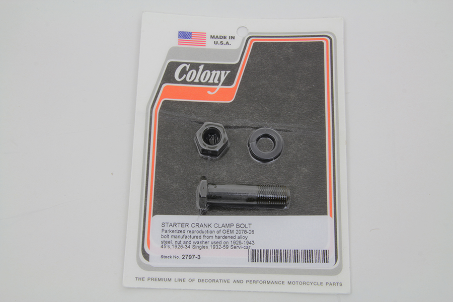 Kick Starter Crank Clamp Bolt