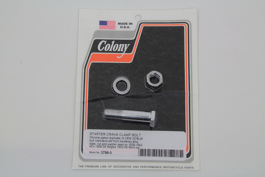 Kick Starter Crank Clamp Bolt
