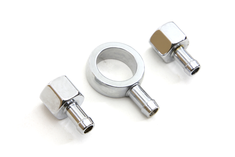 Chrome Gas Tank Fitting Kit