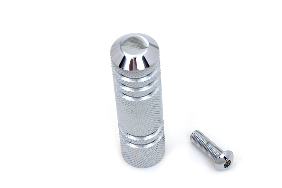 Chrome Knurled Five Grooved Shifter Peg