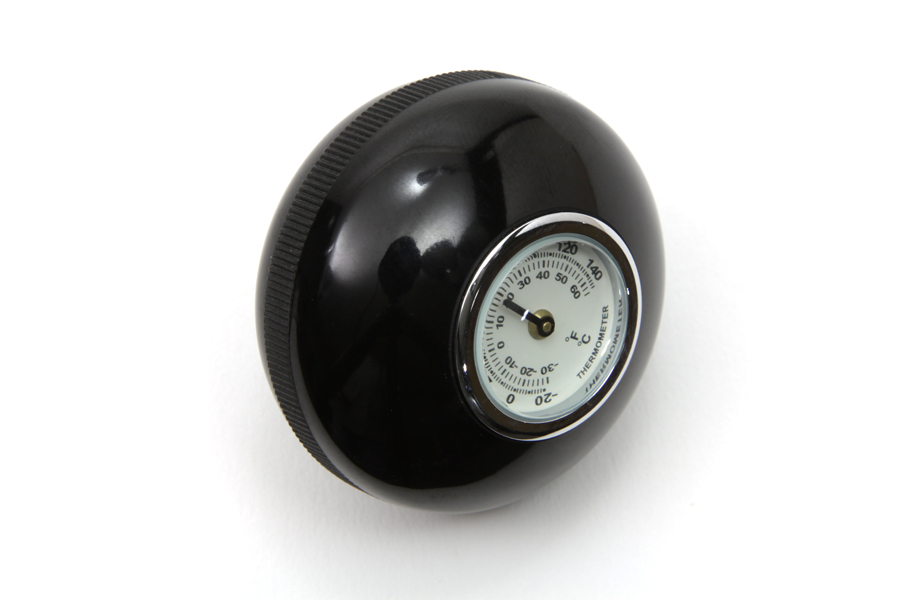 Large Black Shifter Knob with Temperature Gauge