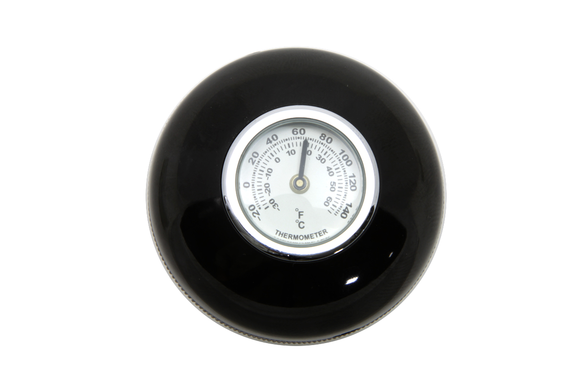 Large Black Shifter Knob with Temperature Gauge