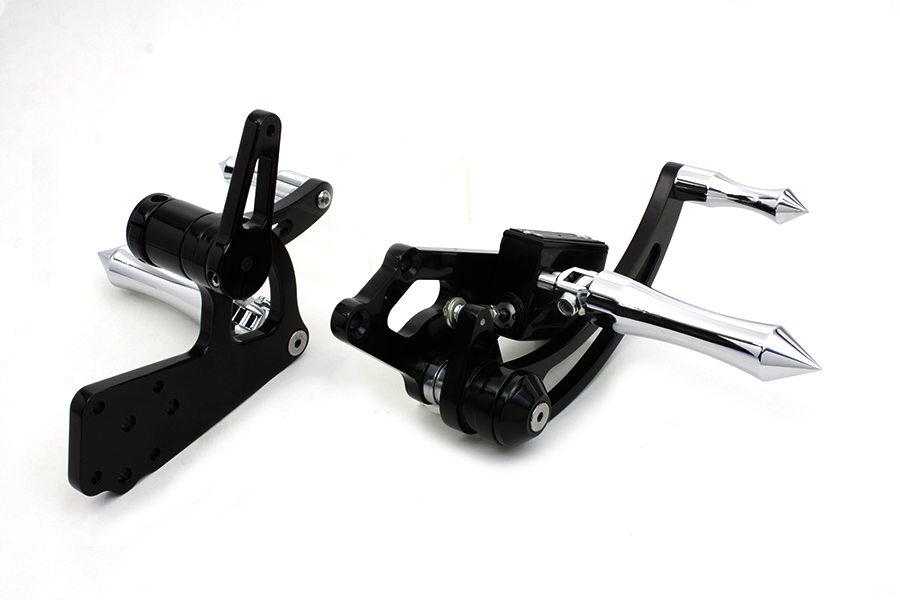 Black Billet Extended Forward Control Set