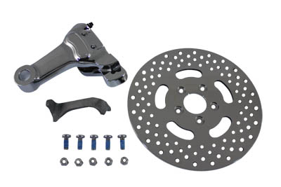 Chrome Rear 4 Piston Caliper and 11-1/2 Disc Kit