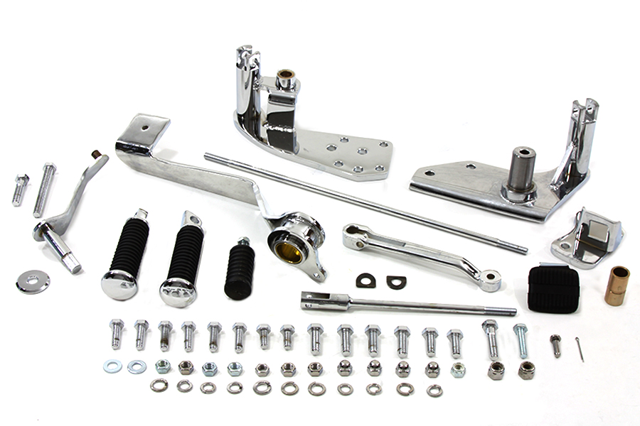 Chrome 4" Extended Forward Control Kit for 1986-EARLY 1987 FXST