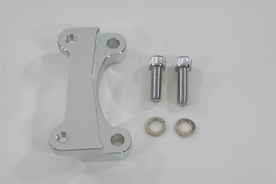 Chrome 1986-1999 Big Twins Front Brake Caliper Left Side Bracket