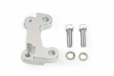 Chrome Front 2000-UP Big Twins Brake Caliper Left Side Bracket