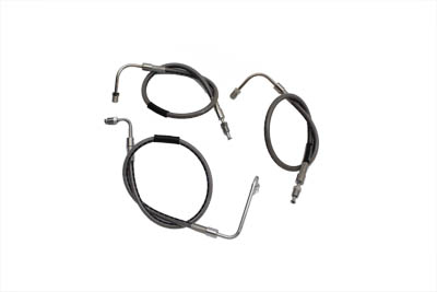 Stainless Steel Front Brake Hoses 23-3/4 and 21