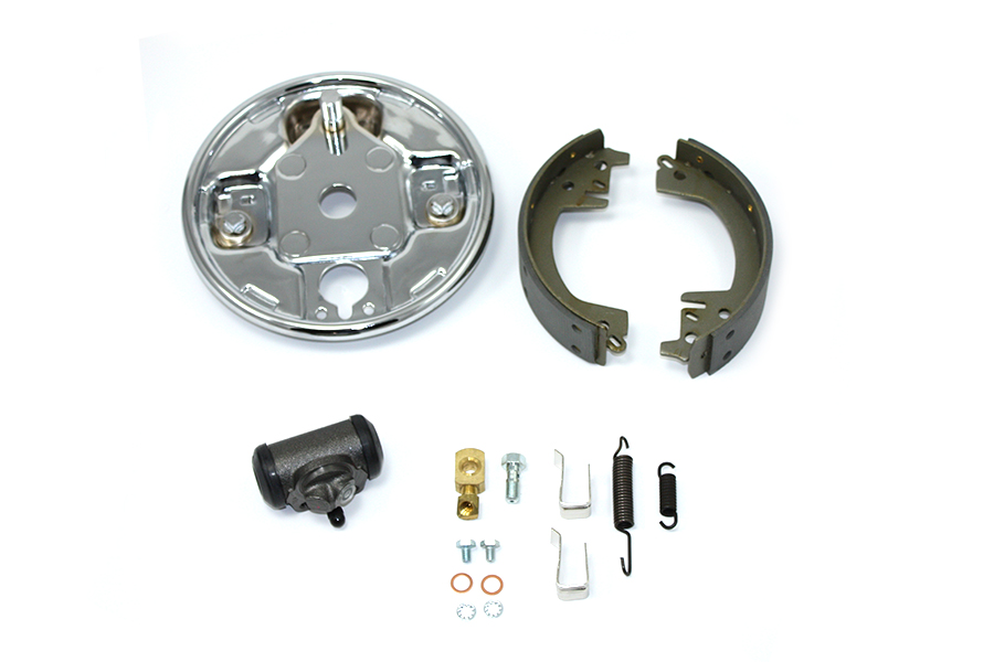 Rear Hydraulic Brake Backing Plate Kit Chrome