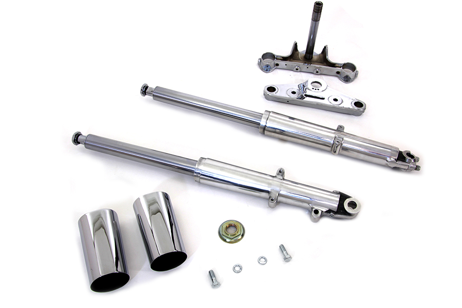 41mm Fork Assembly with Chrome Sliders