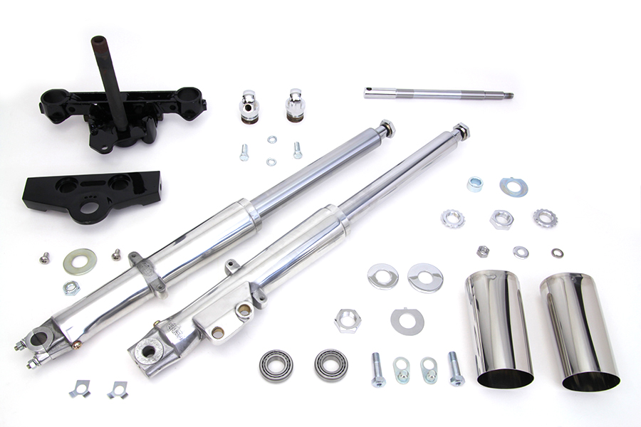 41mm Adjustable Fork Tube Assembly with Polished Sliders