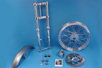 39mm Chrome Fork Assembly with 21 Wheel