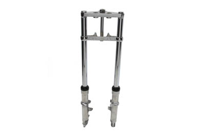 Fork Assembly with Polished Sliders Dual Disc