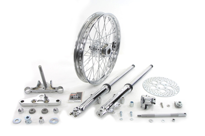41mm Fork Assembly with Chrome Sliders 21 Wheel
