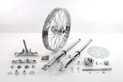41mm Fork Assembly with Chrome Sliders 21 Wheel