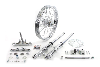 41mm Fork Assembly with Chrome Sliders 21 Wheel