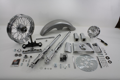 41mm Fork Assembly with Chrome Sliders 16 Wheel