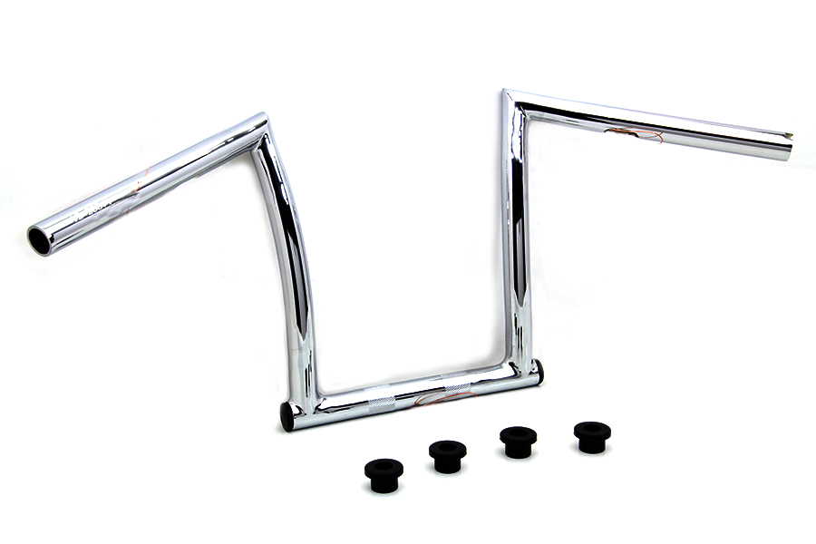 11 Chrome ChiZeled Z-Bar Handlebar with Indents