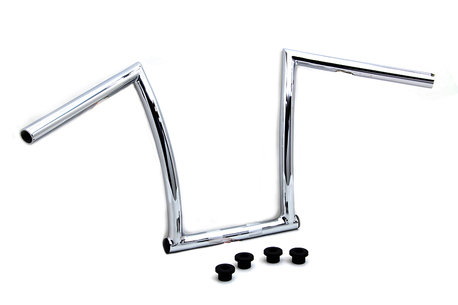 13 Chrome ChiZeled Z-Bar Handlebar with Indents