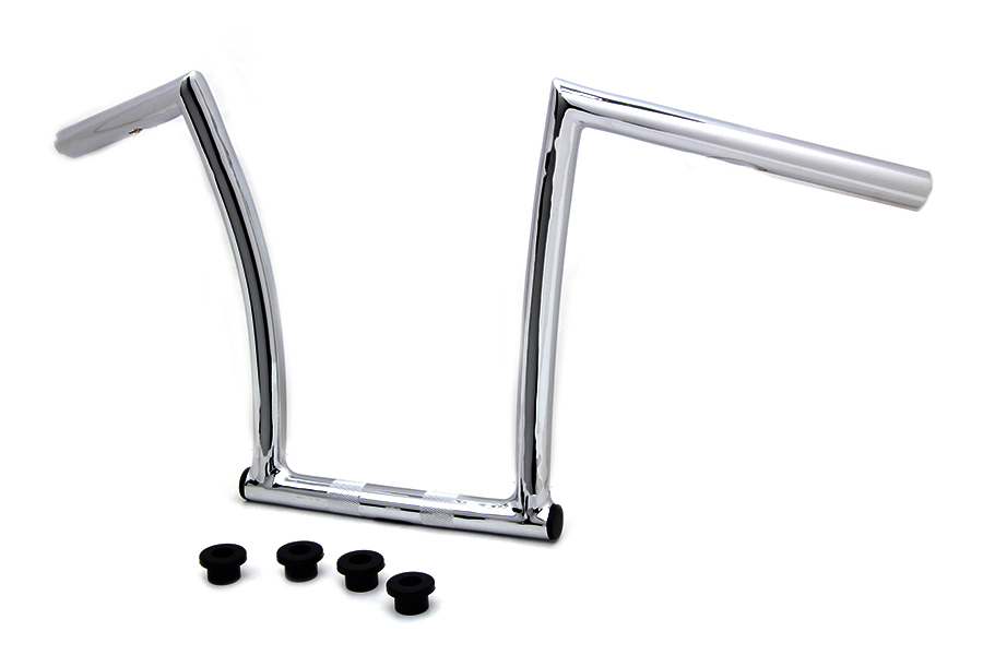 13 Chrome ChiZeled Z-Bar Handlebar with Indents