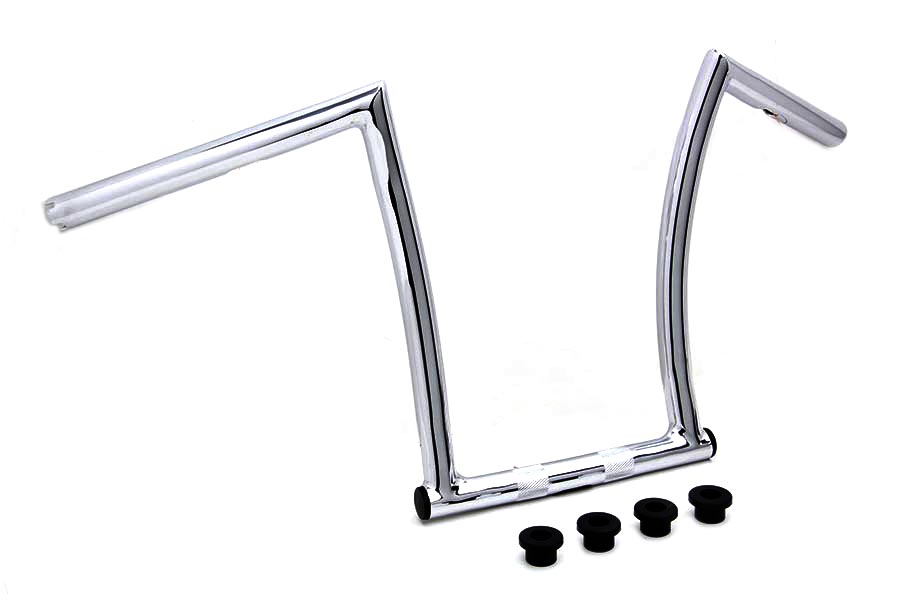 17 Chrome ChiZeled Z-Bar Handlebar with Indents
