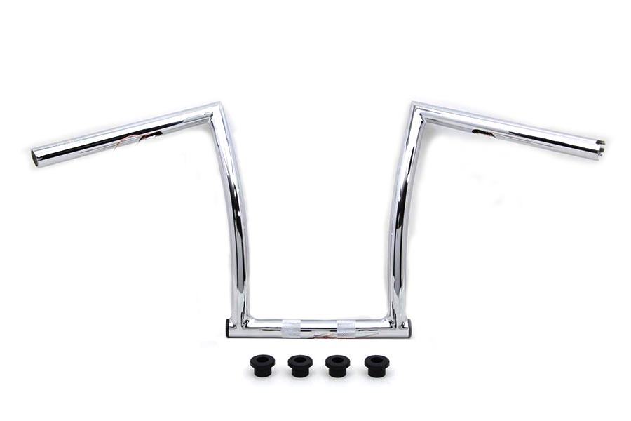 17 Chrome ChiZeled Z-Bar Handlebar with Indents