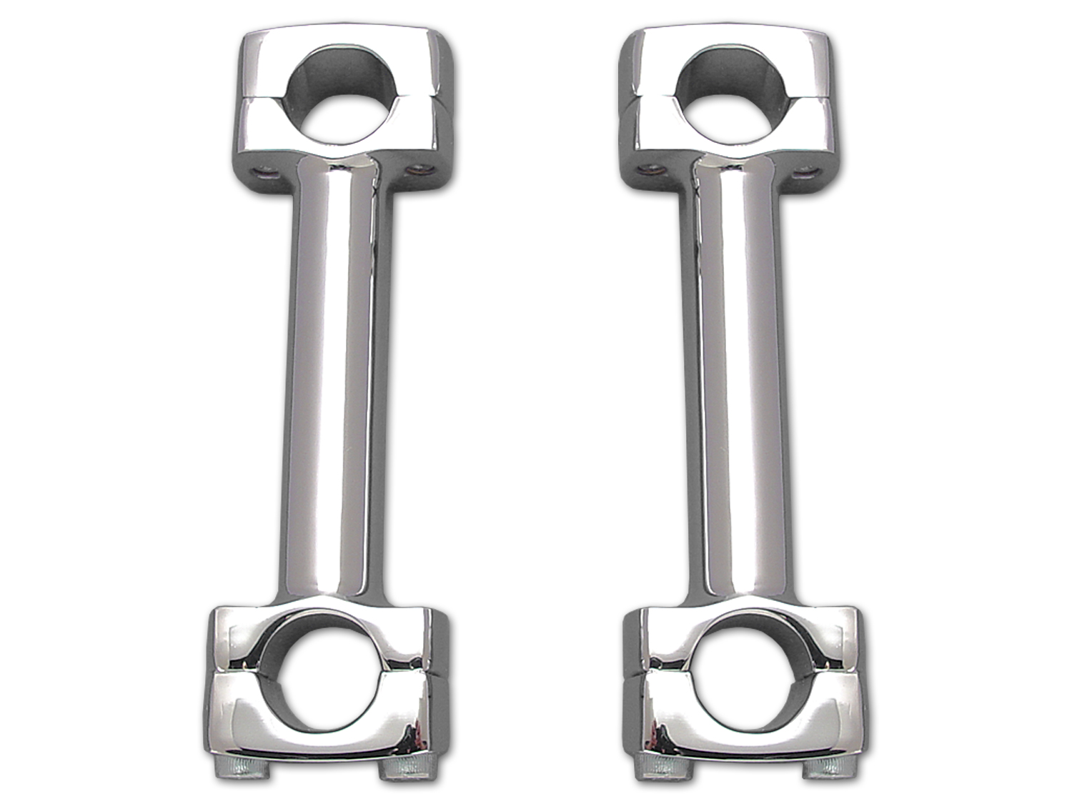 5 Dog Bone Riser Set Chrome