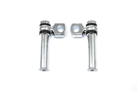 Chrome 5-1/4 Offset Dog Bone Riser Set