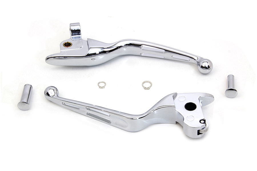 Chrome 3-Slot Wide Hand Lever Set