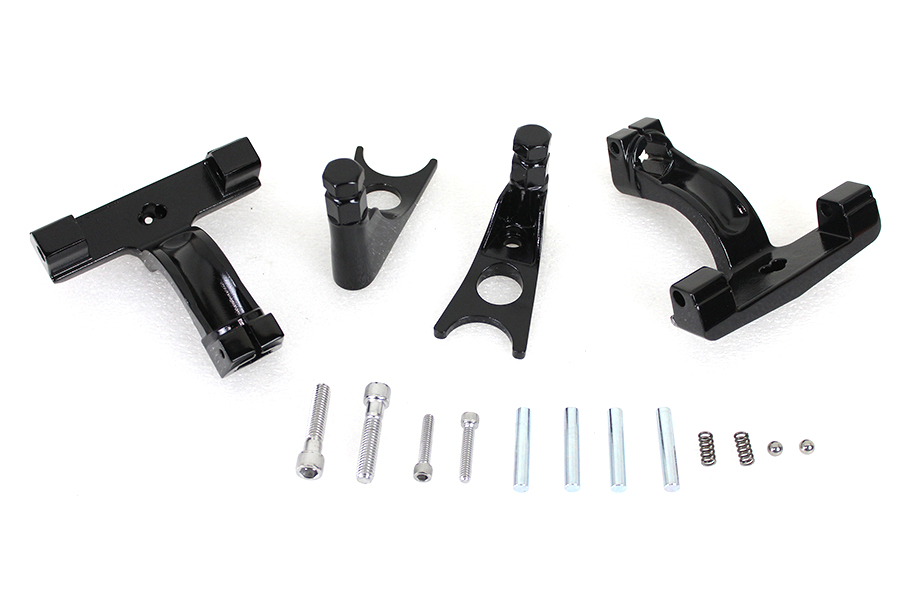 Gloss Black Passenger Footboard Mount Kit