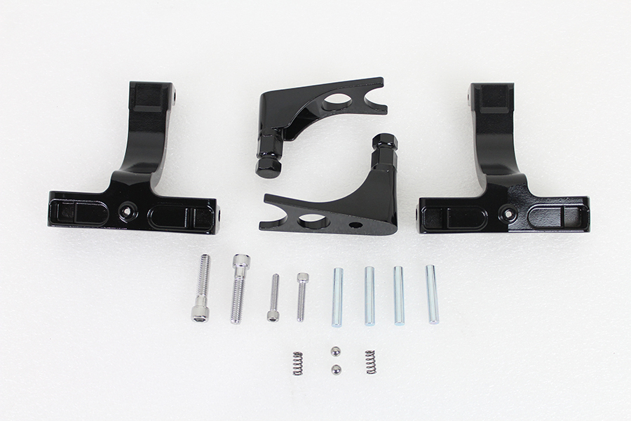 Gloss Black Passenger Footboard Mount Kit