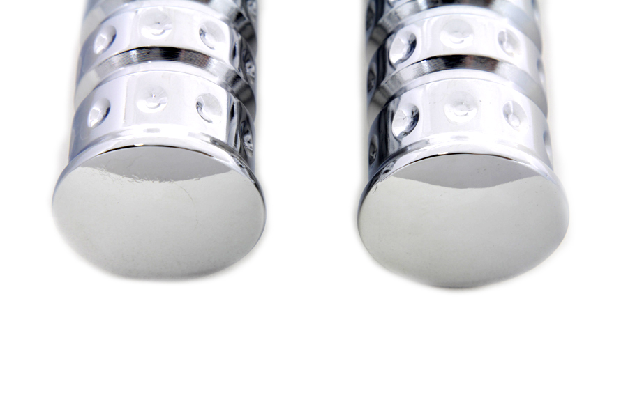 Chrome Micro Grooved Footpeg Set