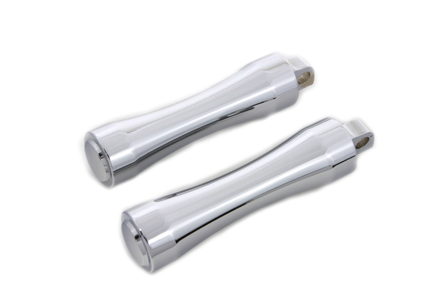 Chrome Contour End Footpeg Set