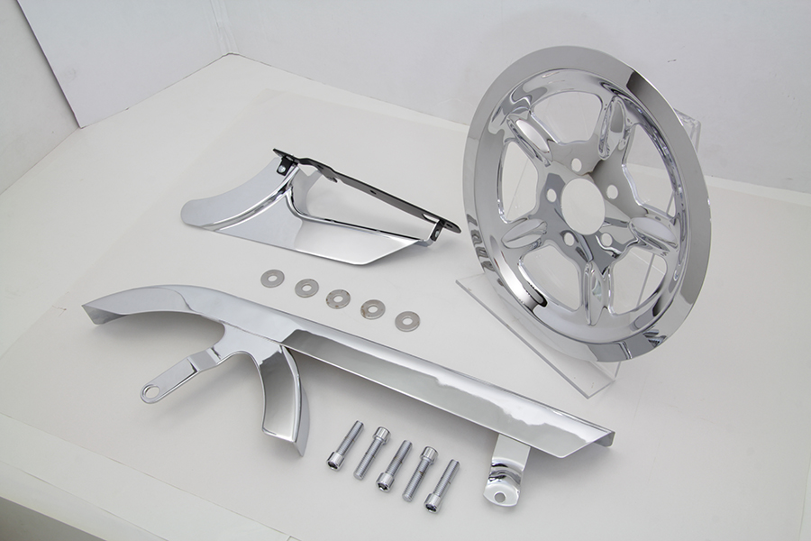 Chrome Belt Guard and Pulley Cover Kit