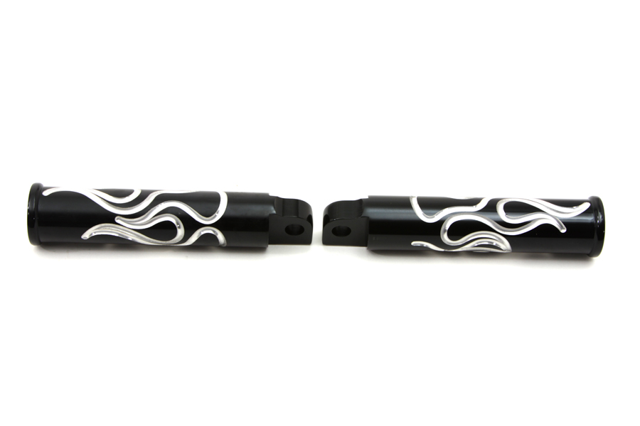 Black Flame Style Footpeg Set