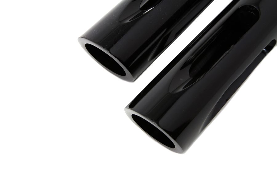 Black Milled Style Slasher Footpeg Set