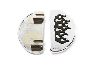 Driver Footboard Set with Flame Design