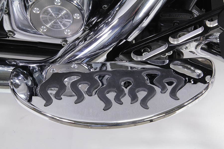 Driver Footboard Set with Flame Design