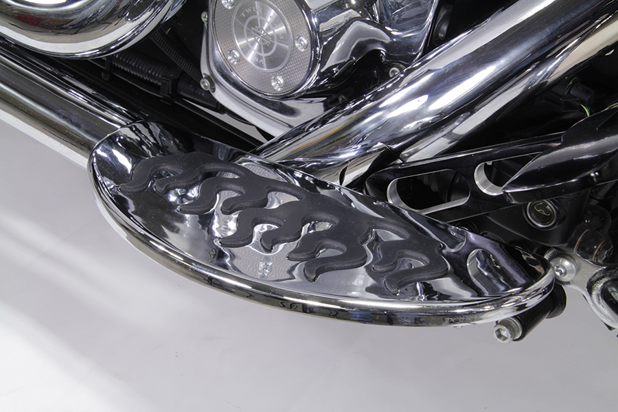 Driver Footboard Set with Flame Design