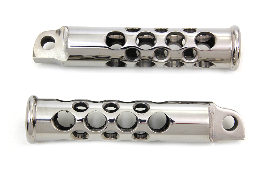 Swiss Cheese Style Footpeg Set Stainless Steel