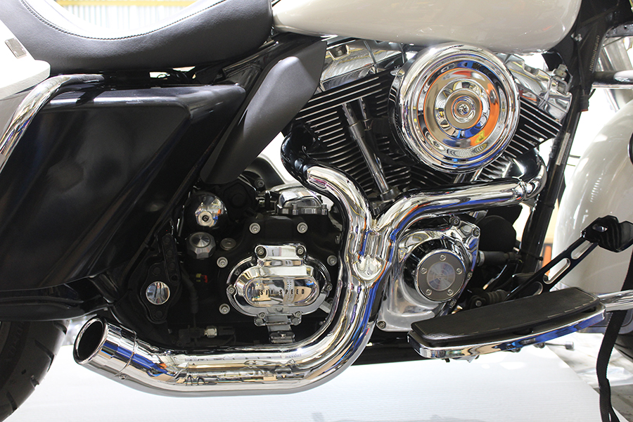 FLT 2:1 Lake Style Exhaust System Chrome