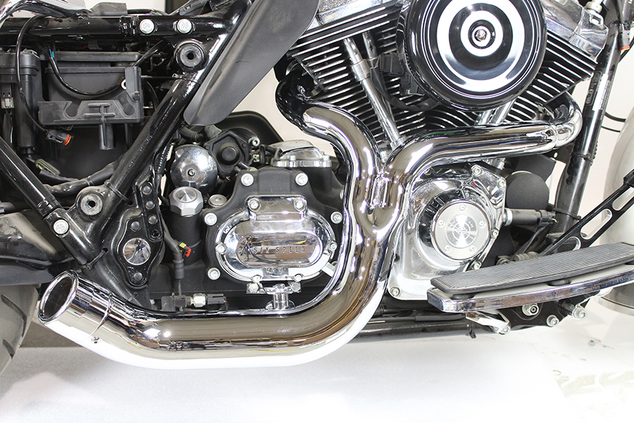 FLT 2:1 Lake Style Exhaust System Chrome