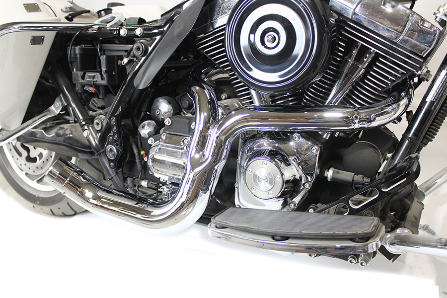 FLT 2:1 Lake Style Exhaust System Chrome
