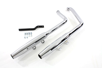Chrome 2000-06 FLSTF-FXSTD Softails Tapered Mufflers Pipes