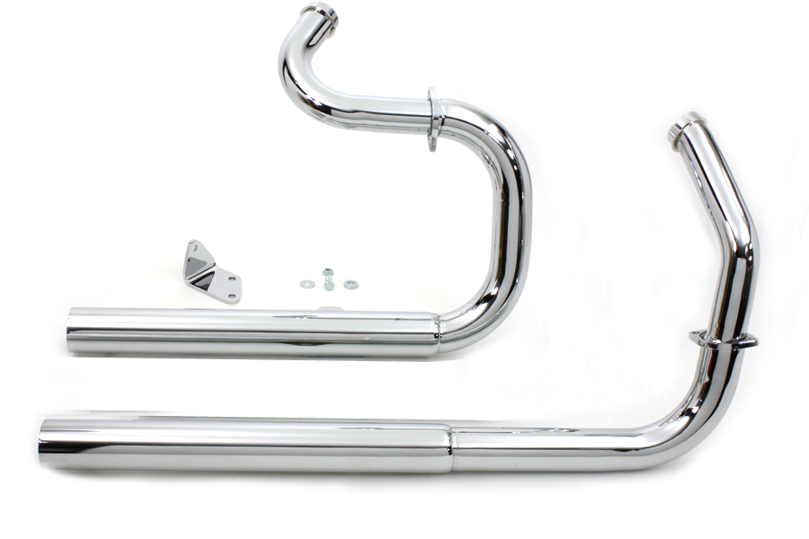 Chrome 2004-06 XL Sportster Straight Cut Side Pipes