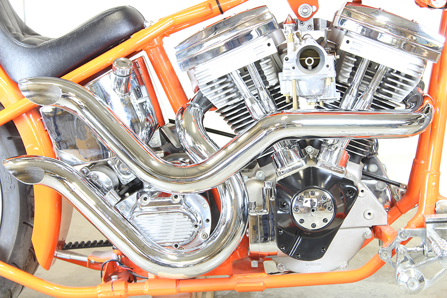 Exhaust Drag Pipe Set Slash Cut