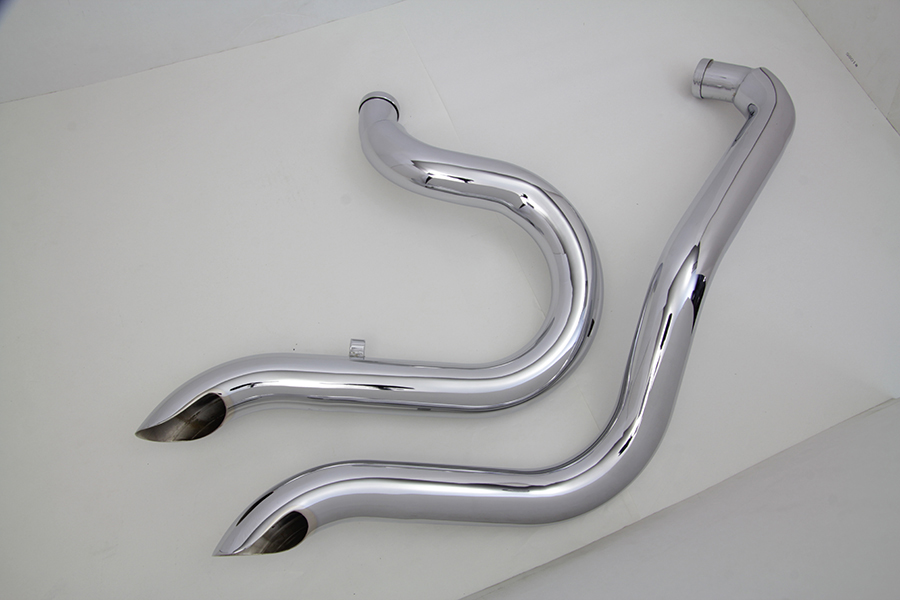 Exhaust Drag Pipe Set Slash Cut