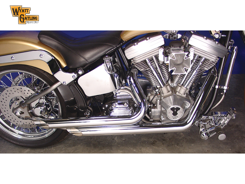 Wyatt Gatling Exhaust Drag Pipe Set Side Slash